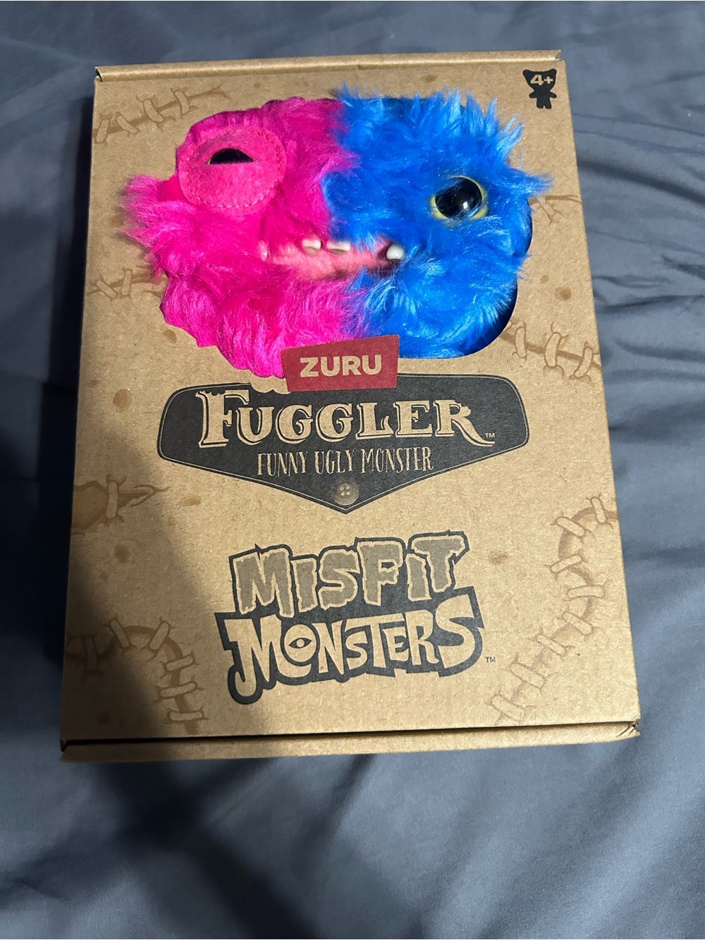 Fuggler Misfit Monsters Plush Toy - Pink and Blue